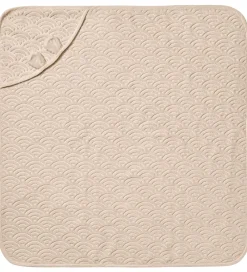 Cam Cam Babyhåndklæde- Og Poncho|Babyhåndklæde - 80x80 cm - Almond m. Ører