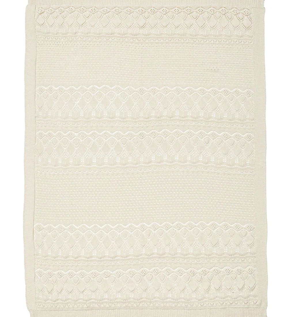 Cam Cam Tæpper|Babytæppe - Strik - Pointelle - Off White