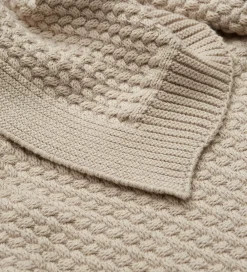 Cam Cam Tæpper|Babytæppe - Strik - Harper - Latte