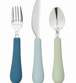 Børn Cam Cam Børnebestik|Bestiksæt - Silikone - Rainbow - Ocean Mix