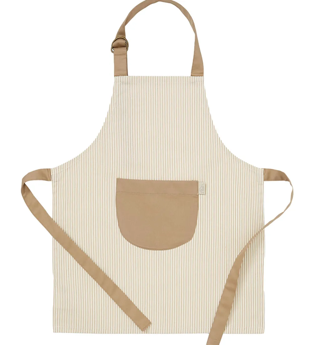 Cam Cam Forklæder>Forklæde - Classic Stripes Camel