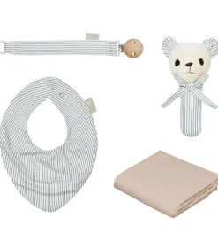 Cam Cam Stofbleer|Savlesmække|Gaveæske - Classic Stripes Blue