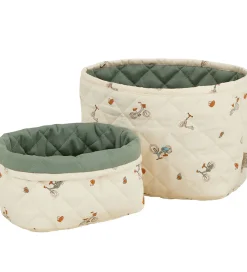 Cam Cam Kurve|Opbevaringskurve - 2-pak - 22x15/24x17 cm - Bicycles