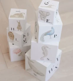 Cam Cam Stablelegetøj></noscript>Stableklodser - 10 stk. - Alphabet Animals