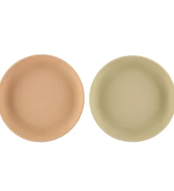 Cam Cam Tallerkener>Tallerkener - Silikone - 2-pak - Flower - Coral Mix