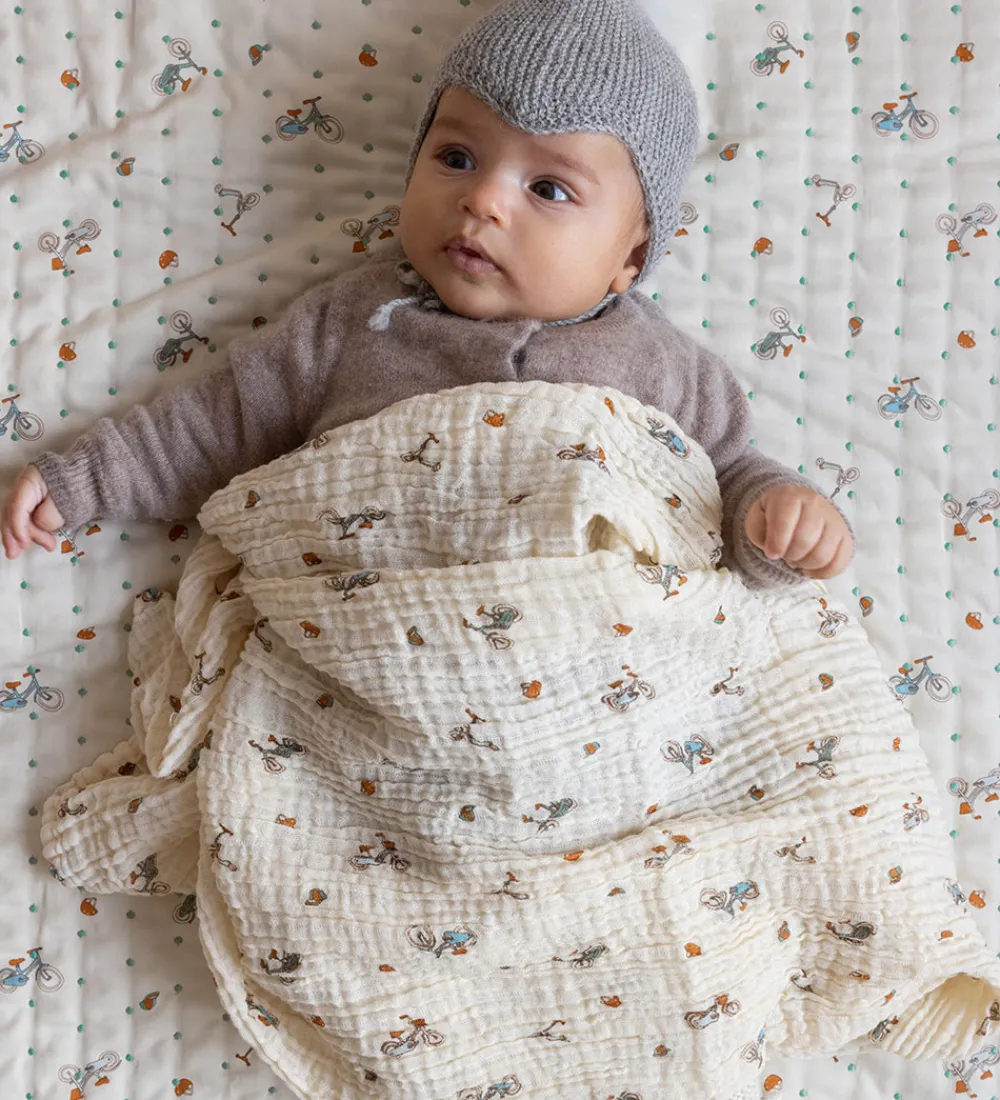 Cam Cam Tæpper>Tæppe - 100x100 cm - Bicycles