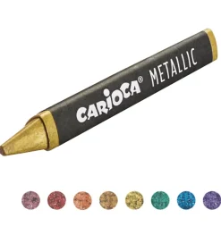 Carioca Skriveredskaber>Voksfarver - 8 stk - Metallic