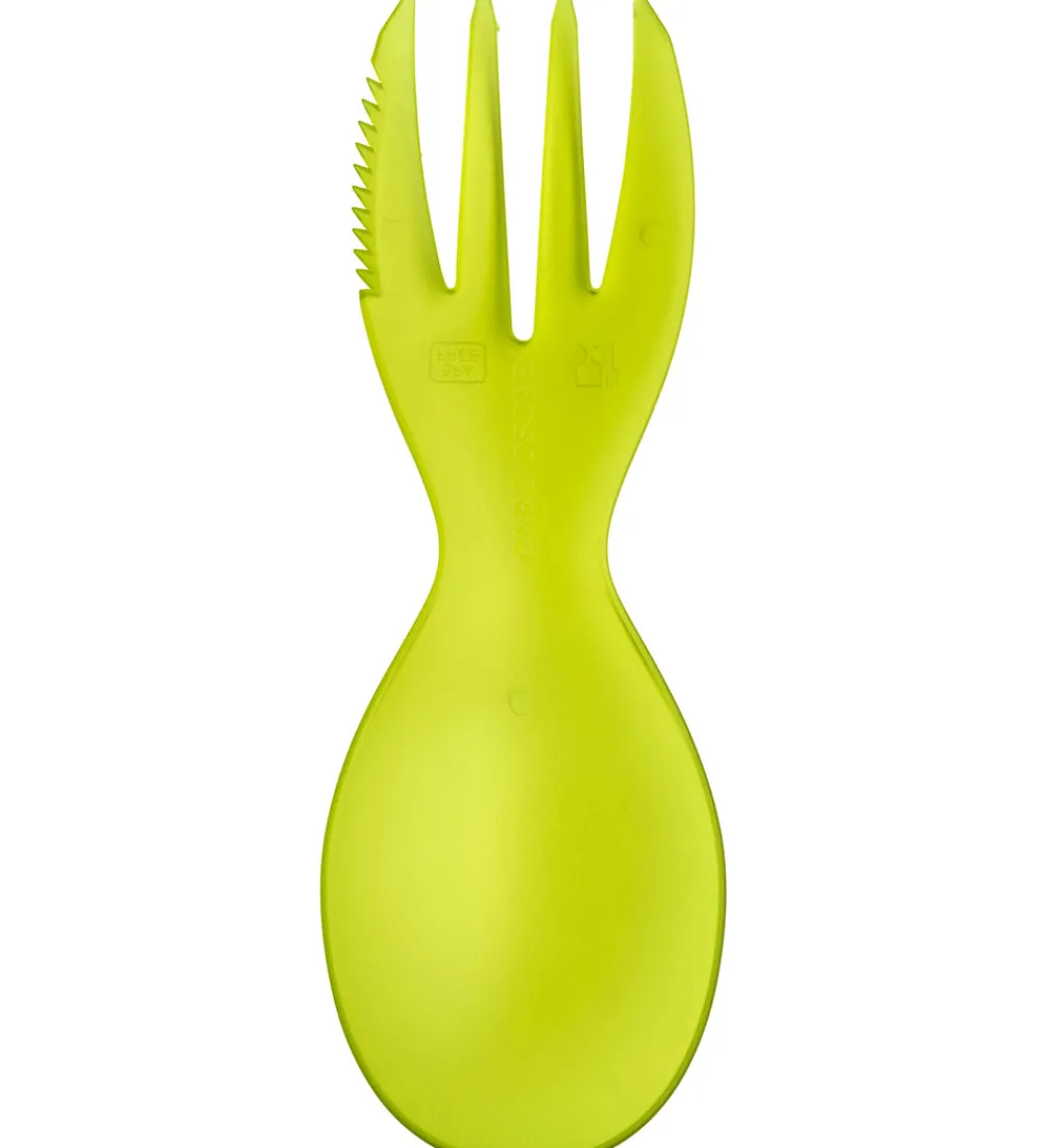 Børn Carl Oscar Børnebestik|Bestik - CUTElery - Lime Transparent