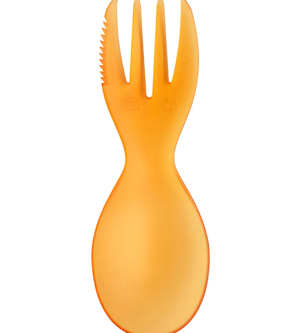 Børn Carl Oscar Børnebestik>Bestik - CUTElery - Orange Transparent