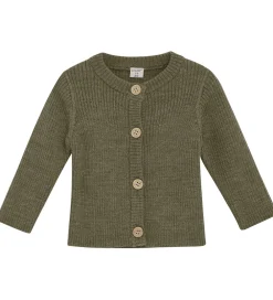Børn CeLaVi Striktrøjer>Cardigan - Uld - Dusky Green