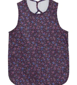 CeLaVi Forklæder|Forklæde - PU - Plum Perfect m. Blomster