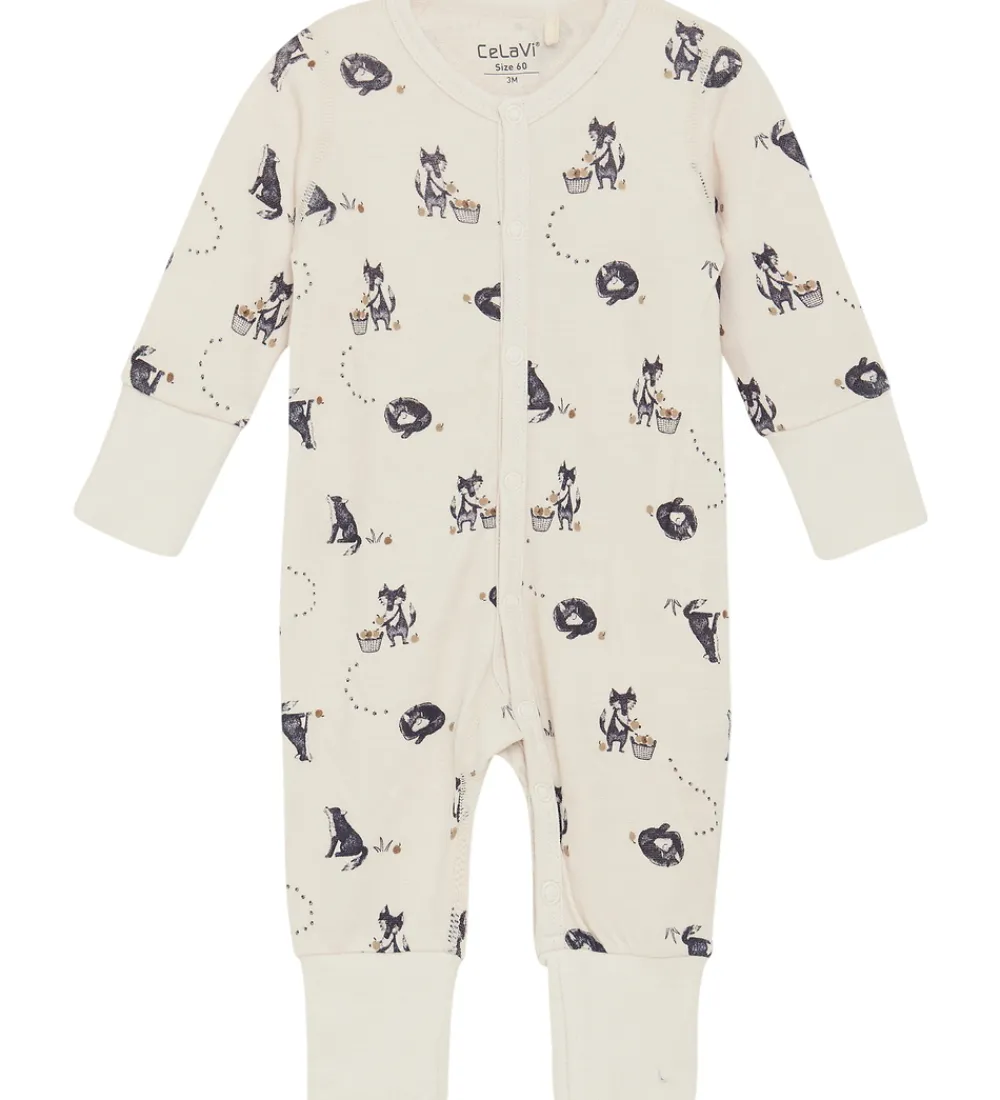 Børn CeLaVi Heldragter|Heldragt - Uld - Night Sky m. Dyr