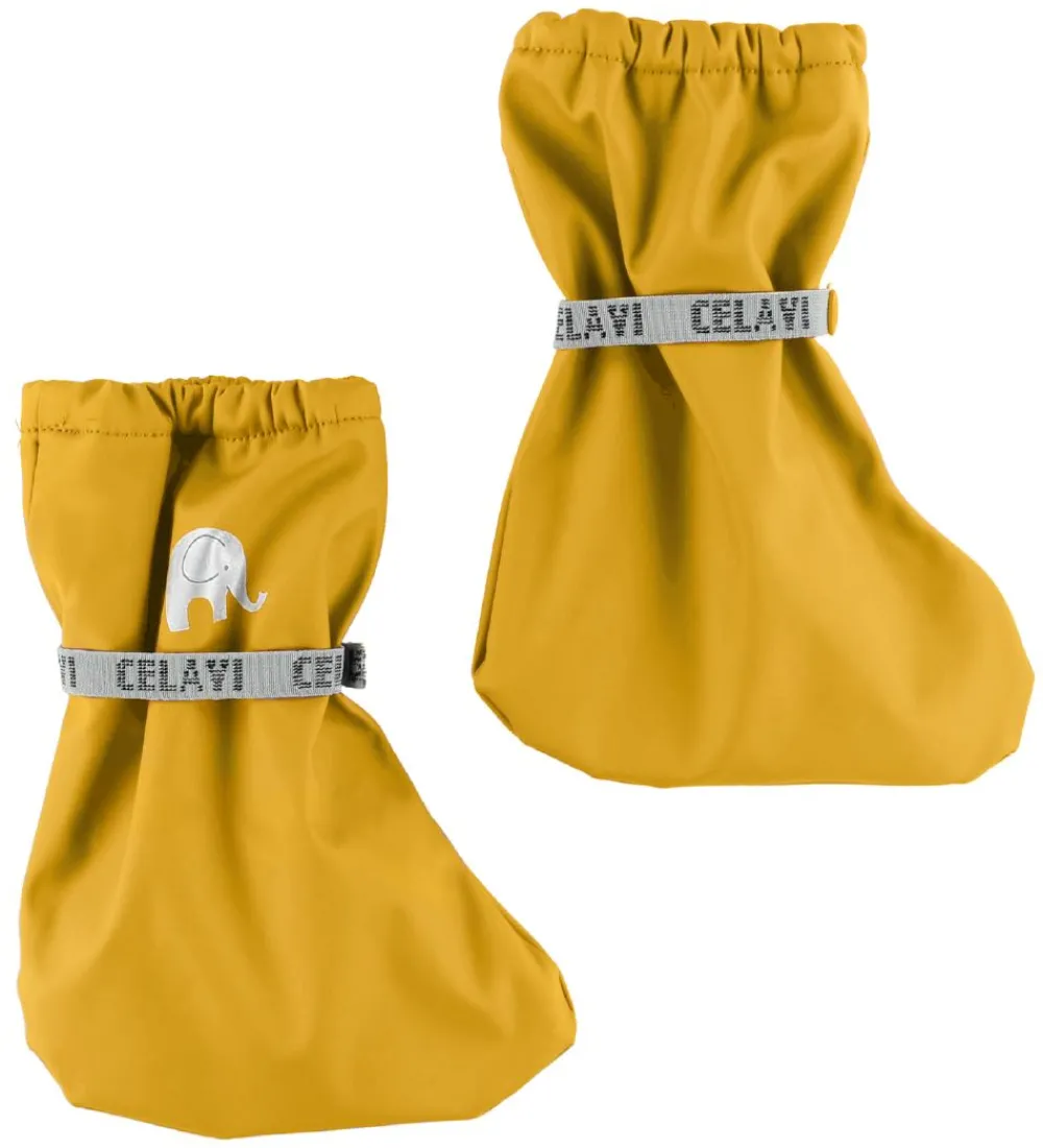 CeLaVi Overtrækssko|Overtrækssko m. Fleece - PU - Gul