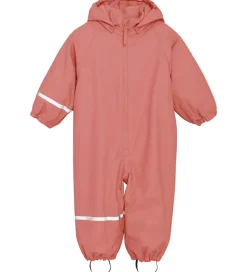 Børn CeLaVi Regntøj|Regndragt m. Fleece - PU - Brick Dust