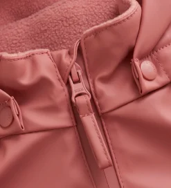 Børn CeLaVi Regntøj|Regndragt m. Fleece - PU - Brick Dust