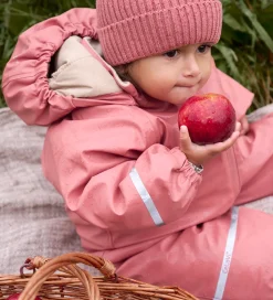Børn CeLaVi Regntøj|Regndragt m. Fleece - PU - Brick Dust