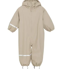 Børn CeLaVi Regntøj>Regndragt m. Fleece - PU - White Pepper