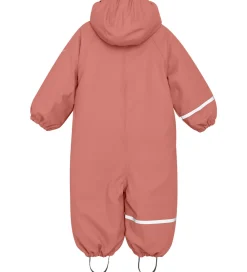 Børn CeLaVi Regntøj>Regndragt m. Vattering - PU - Brick Dust