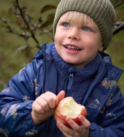 Børn CeLaVi Regntøj|Regntøj m. Seler/Fleece - Recycle PU - Oceania m. Print