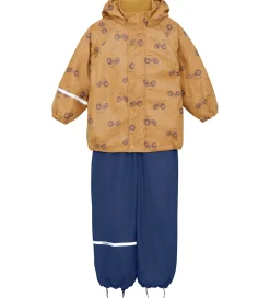 Børn CeLaVi Regntøj>Regntøj m. Seler/Fleece - Recycle PU - Apple Cinnamon m.