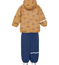Børn CeLaVi Regntøj>Regntøj m. Seler/Fleece - Recycle PU - Apple Cinnamon m.