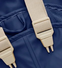 Børn CeLaVi Regntøj></noscript>Regntøj m. Seler/Fleece - Recycle PU - Apple Cinnamon m.