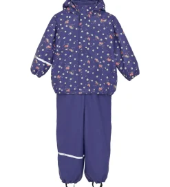 Børn CeLaVi Regntøj>Regntøj m. Seler/Fleece - Recycle PU - Skipper Blue m. Pr