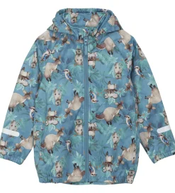 Børn CeLaVi Softshell|Softshelljakke - Blue Heaven m. Print