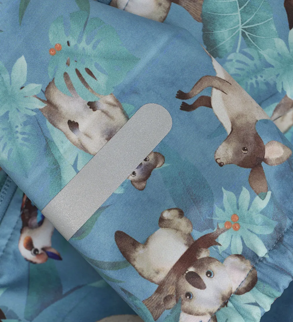 Børn CeLaVi Softshell|Softshelljakke - Blue Heaven m. Print