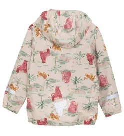 Børn CeLaVi Softshell|Softshelljakke - Brandied Apricot/Rosa m. Elefanter