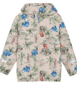 Børn CeLaVi Softshell|Softshelljakke - Dress Blues/Creme m. Elefanter