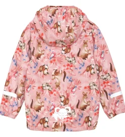 Børn CeLaVi Softshell>Softshelljakke - Peach Blossom m. Print