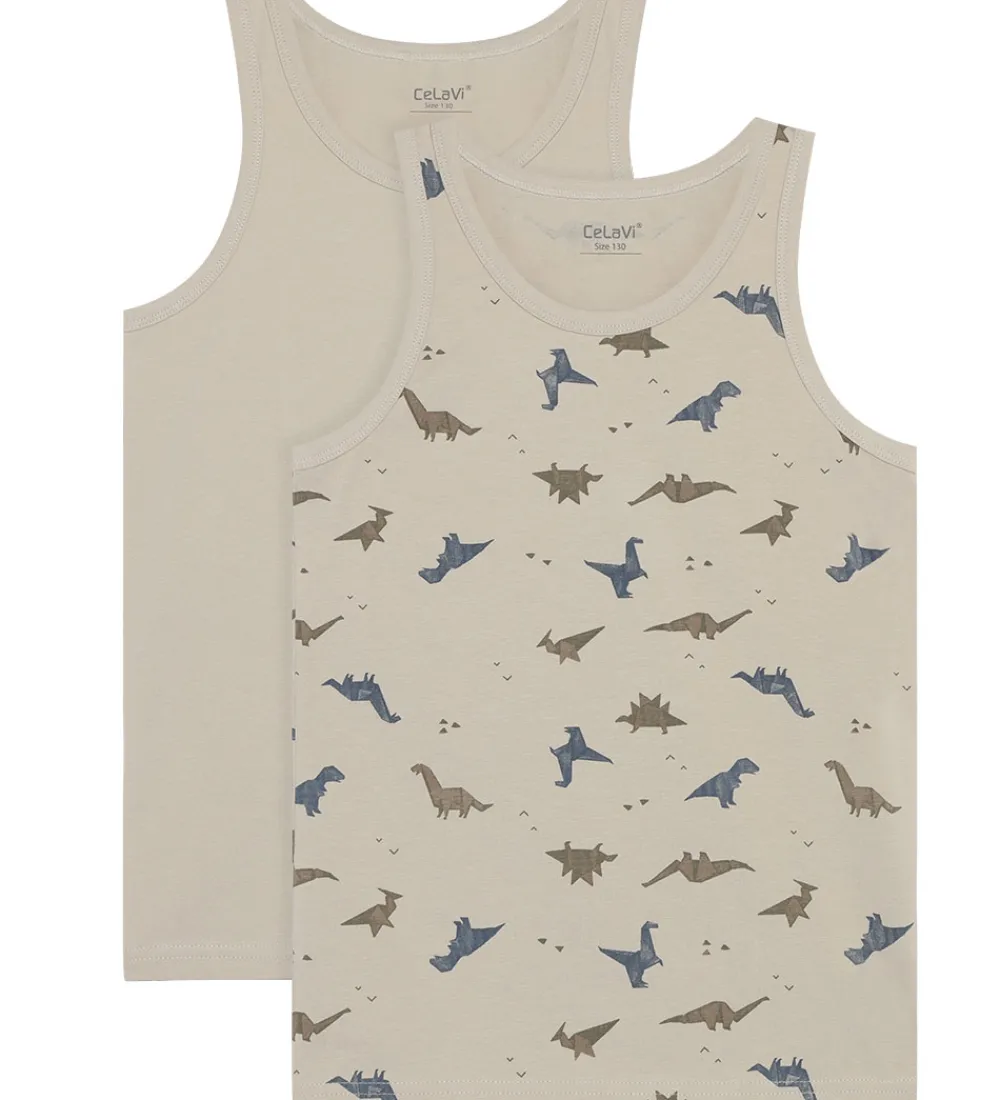 Børn CeLaVi Undertøj|Basis|Undertrøjer - 2-pak - Silver Lining