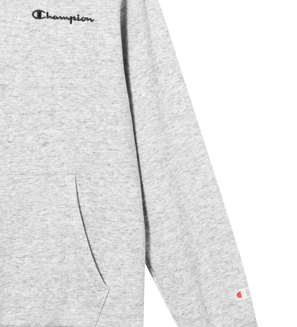 Børn Champion Hættetrøjer|Hættetrøje - New Oxford Grey Melange
