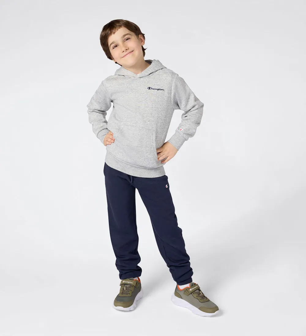 Børn Champion Hættetrøjer|Hættetrøje - New Oxford Grey Melange