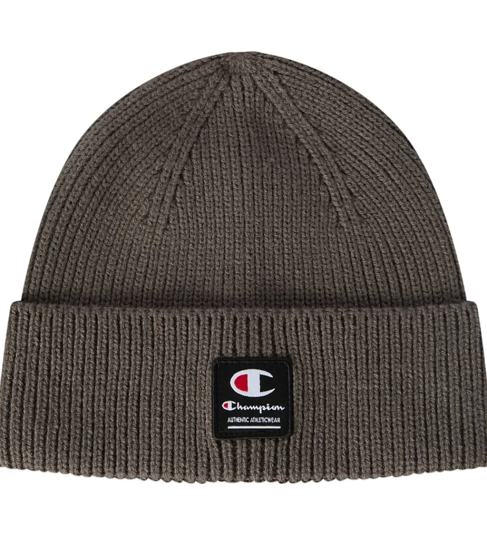 Børn Champion Huer Og Hatte|Hue - Strik - Forged Steel Grey