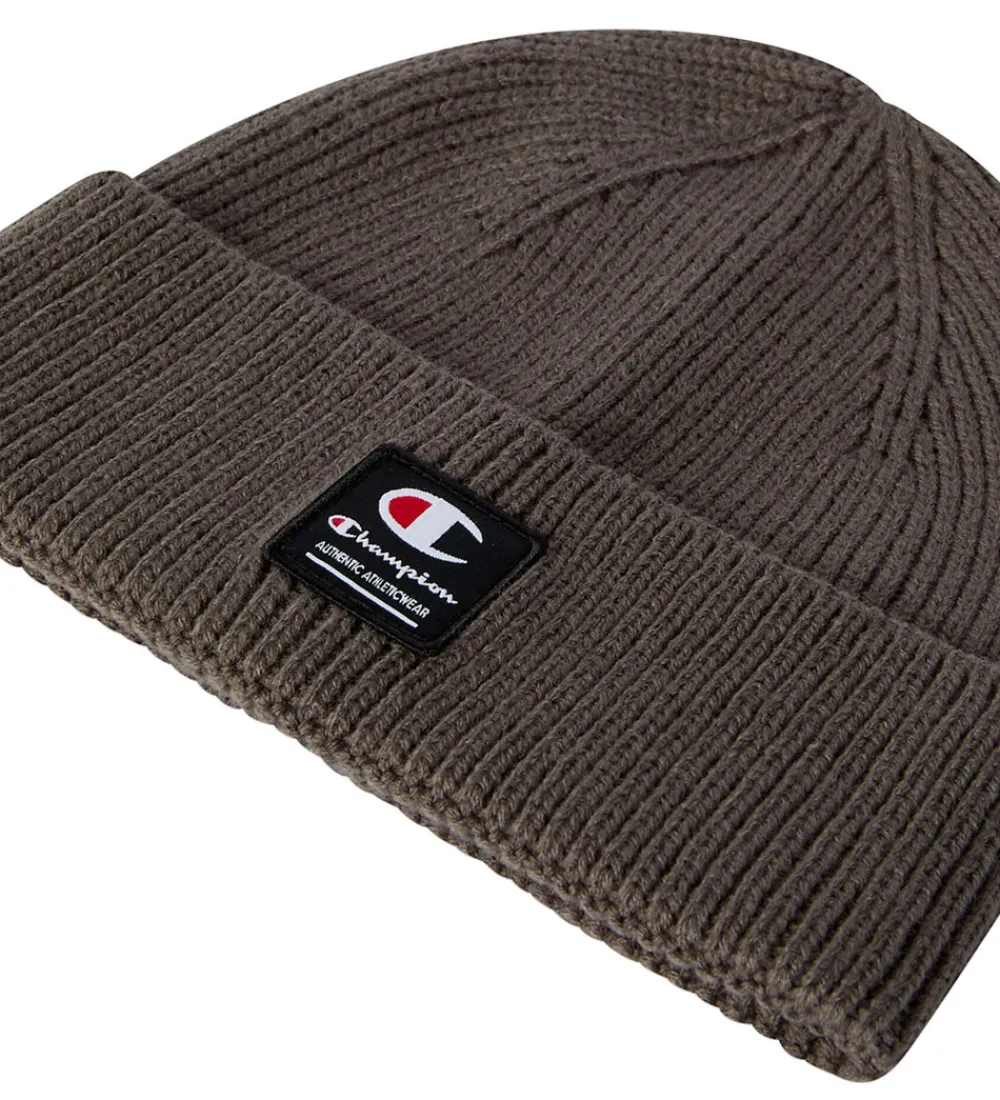 Børn Champion Huer Og Hatte|Hue - Strik - Forged Steel Grey