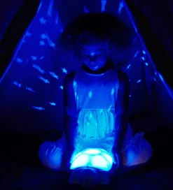 Cloud-B Fritstående Lamper|Natlampe - Twilight - 30 cm - Blå Skildpadde