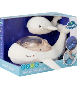 Cloud-B Natlamper|Lamper|Natlampe m. Lyd - Tranquil Whale m. Unge - 30x28x13 cm -