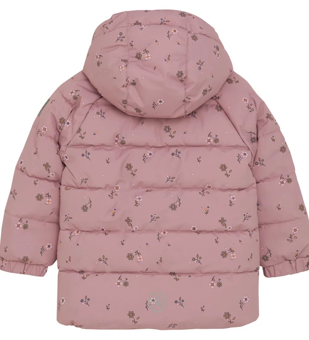 Børn Color Kids Overgangsjakker|Dunjakker Og Dynejakker>Dynejakke - Woodrose m. Blomster