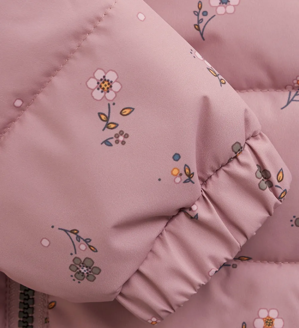 Børn Color Kids Overgangsjakker|Dunjakker Og Dynejakker>Dynejakke - Woodrose m. Blomster