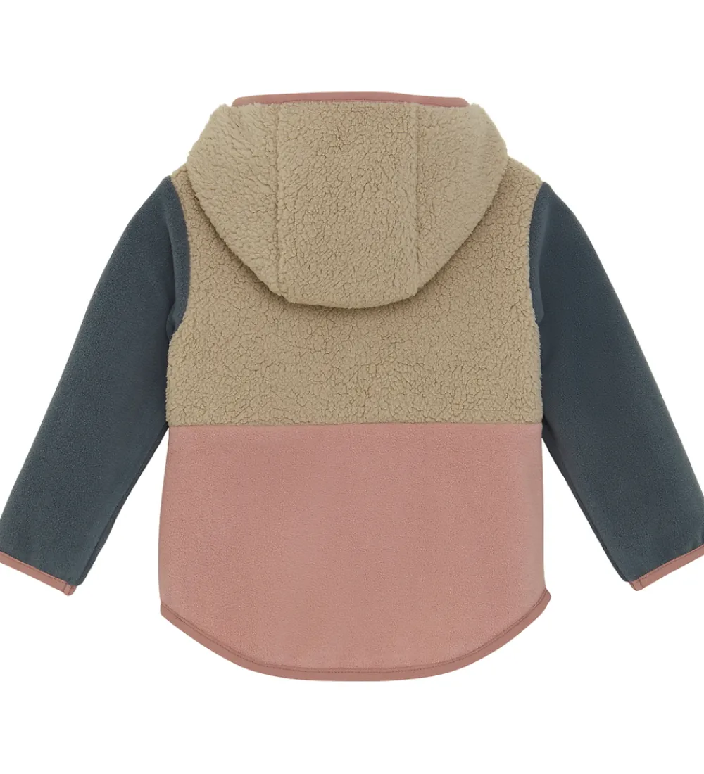Børn Color Kids Fleece>Fleecejakke - Baby Teddy - Woodrose