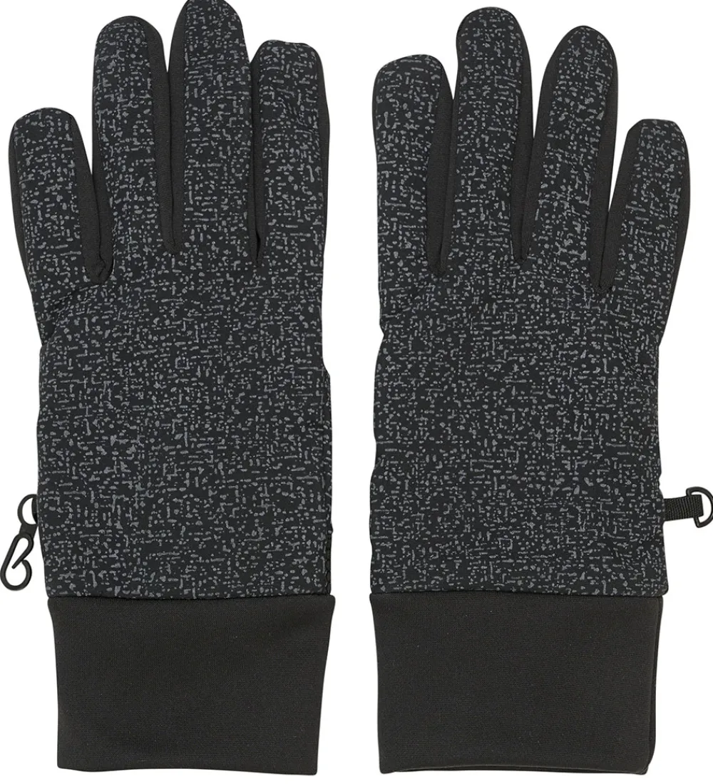 Børn Color Kids Softshell|Handsker - Softshell - Sort