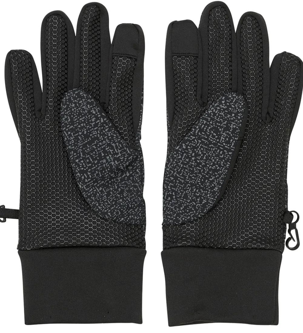 Børn Color Kids Softshell|Handsker - Softshell - Sort