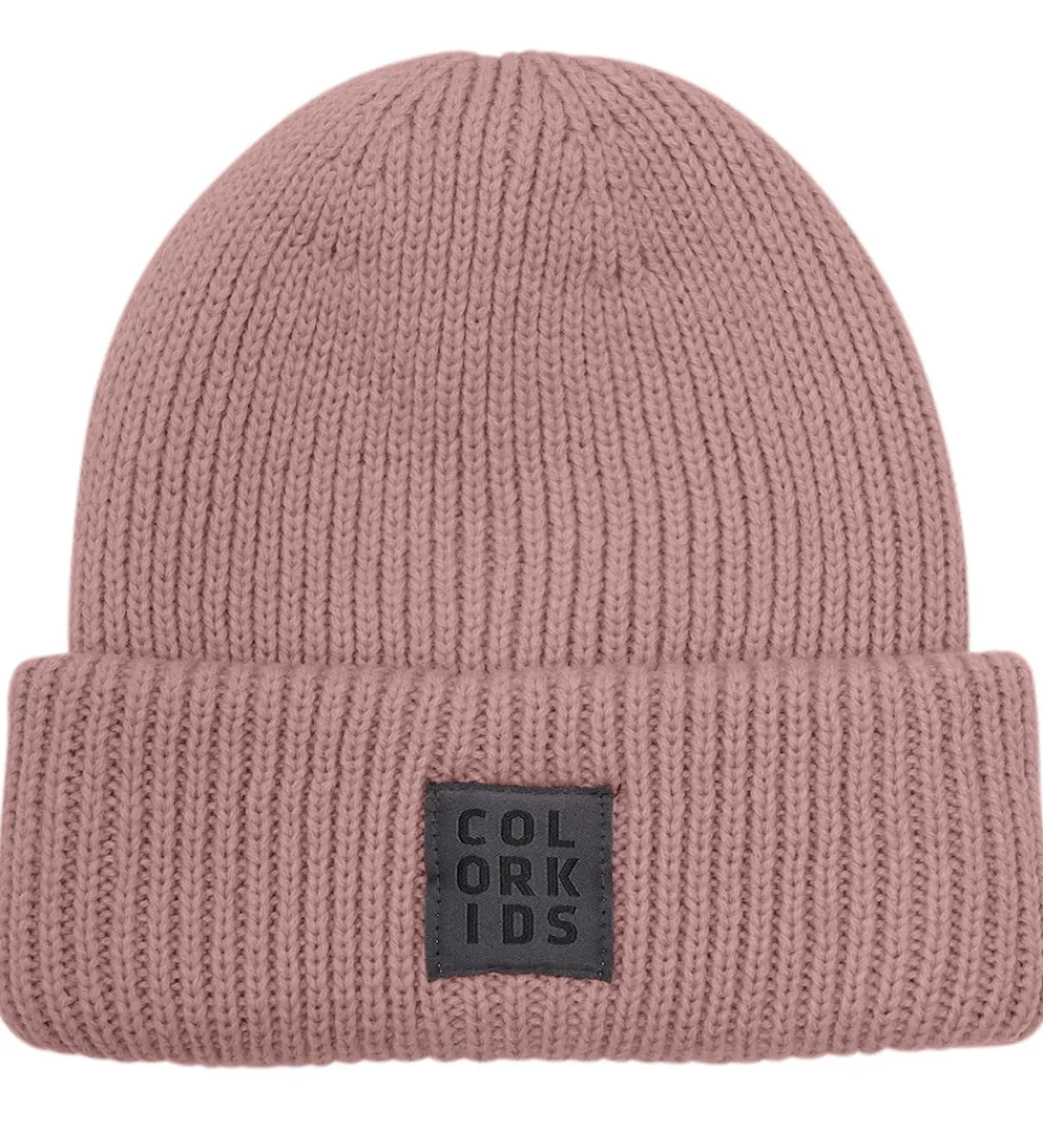 Børn Color Kids Huer Og Hatte|Hue - Uld/Akryl - Strik - Woodrose