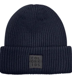 Børn Color Kids Huer Og Hatte>Hue - Uld/Akryl - Strik - Total Eclipse