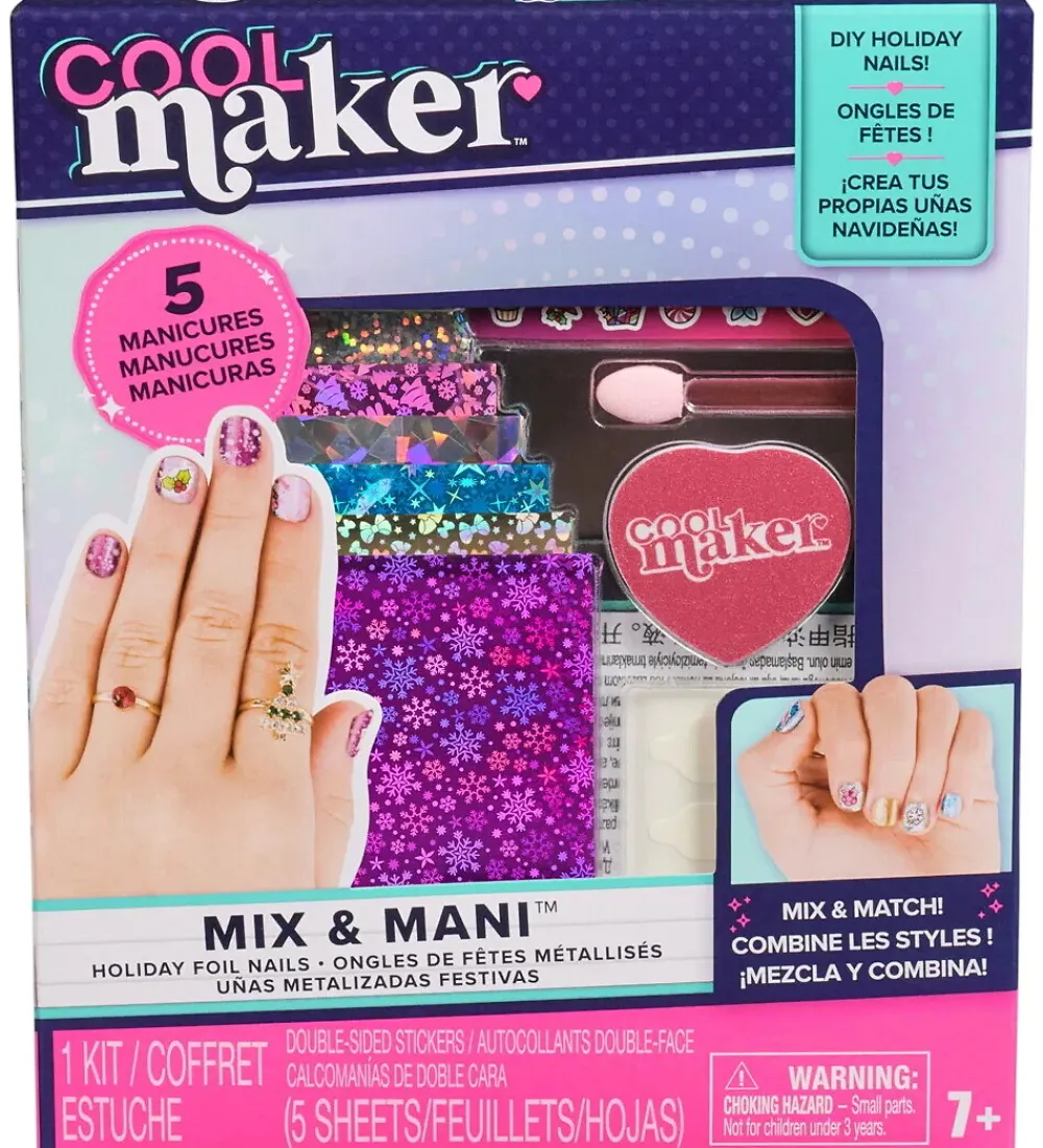 Cool Maker Neglelak>Neglesæt - Mix & Mani - Holiday Foil Nails