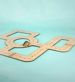 Crateit Trælegetøj|Kreasæt - Town - Træ - Rundkørsel - 28 Dele