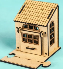 Crateit Trælegetøj|Kreasæt - Town - Træ - Vista Villa - 10 Dele