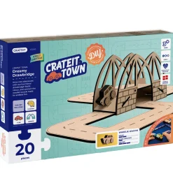 Crateit Trælegetøj>Kreasæt - Town - Træ - Dreamy Drawbridge - 20 De